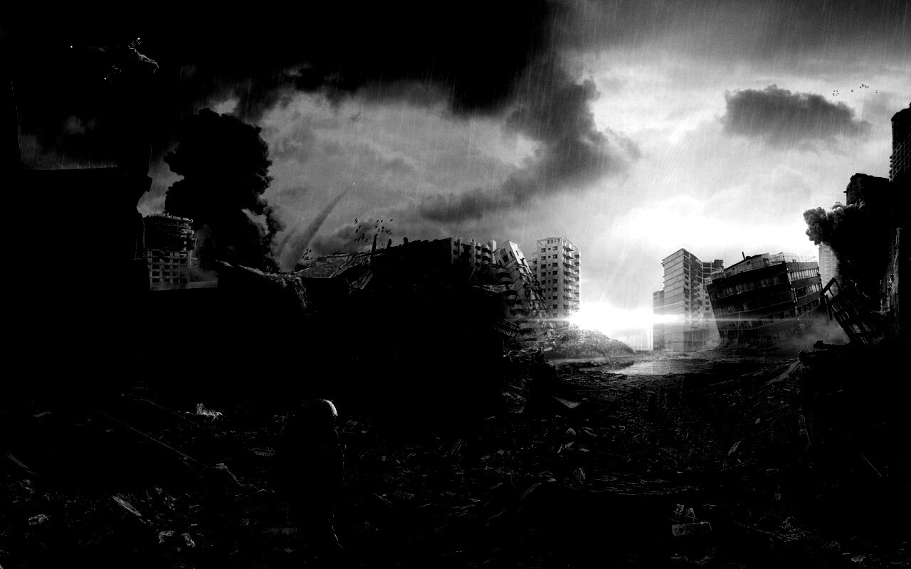 Город после войны обои