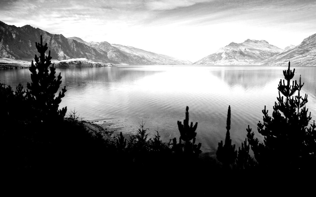 Безмятежное озеро в Новой Зеландии обои