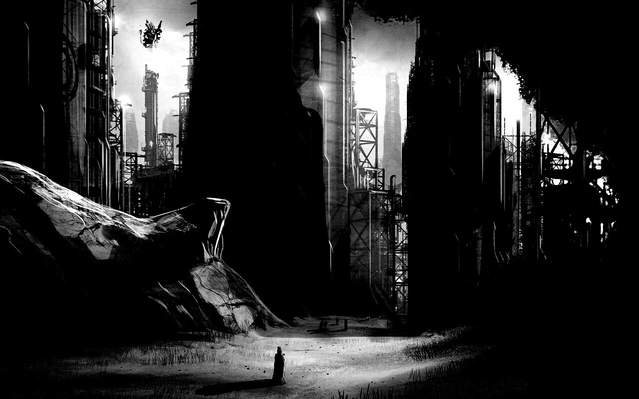 Технократический город обои