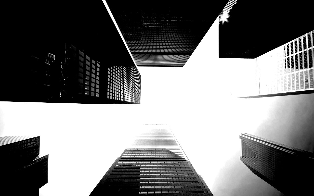 Небоскребы уходящие в облака обои