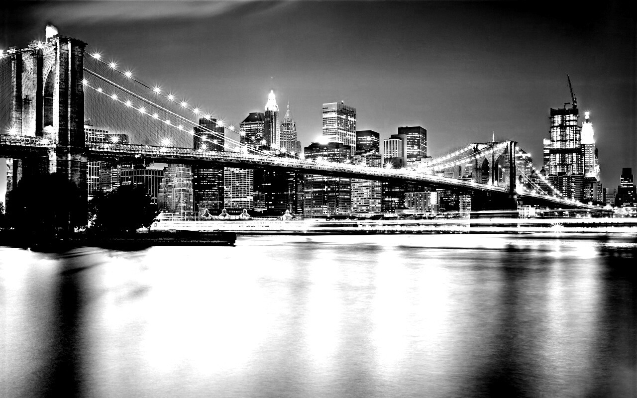 Огни ночного города обои