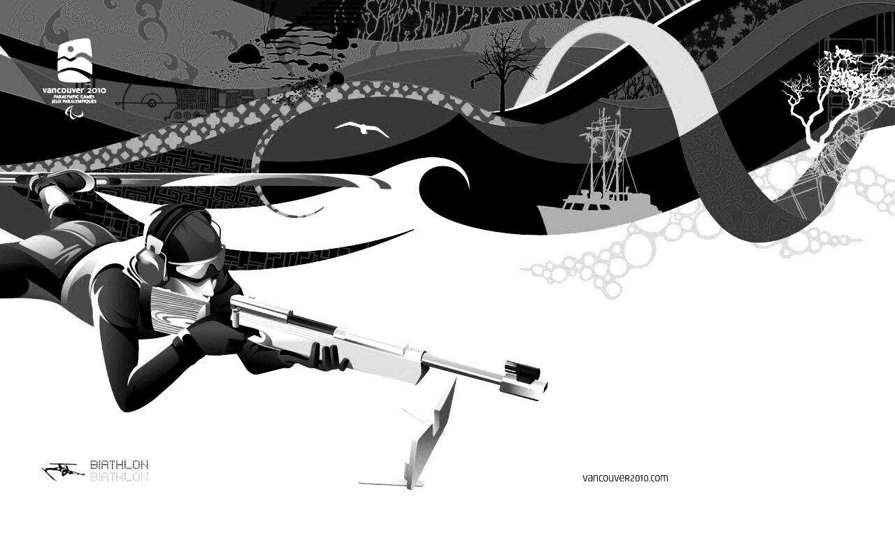 Олимпиада в Ванкувере 2010: Биатлон обои