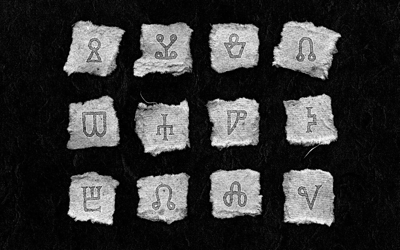 Бумажные символы обои