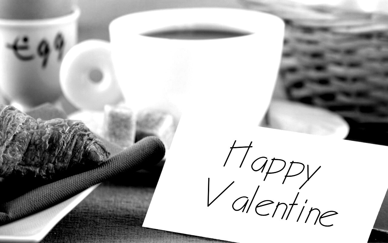 Завтрак на День Святого Валентина обои