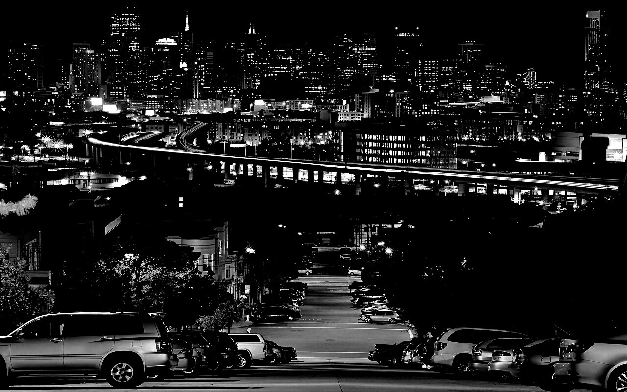 Вечерний город обои