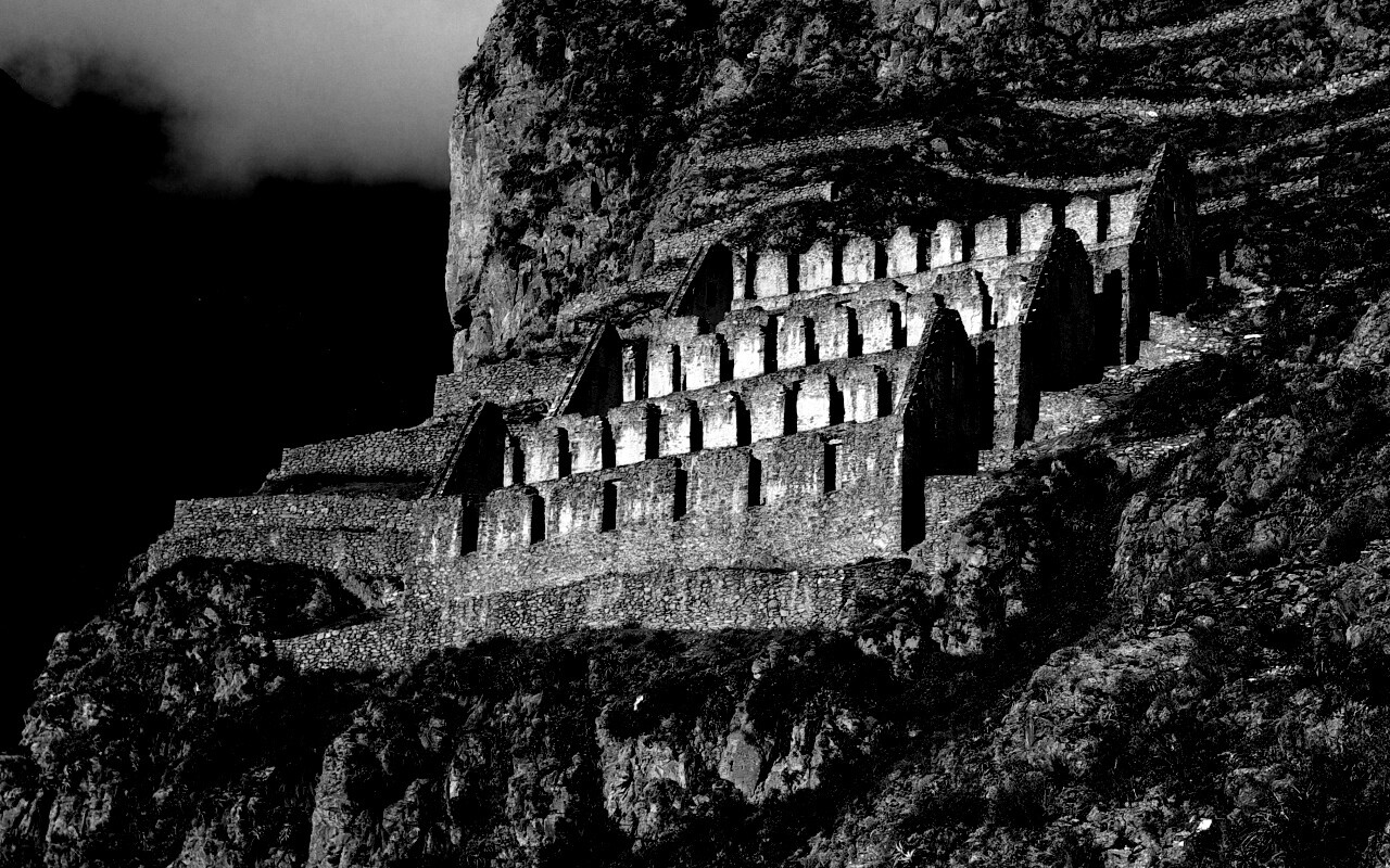 Руины в скалах Перу обои