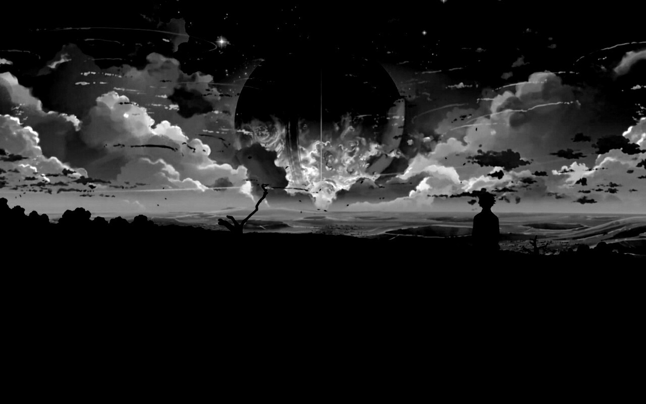 Кадр из творения Макото Синкая обои