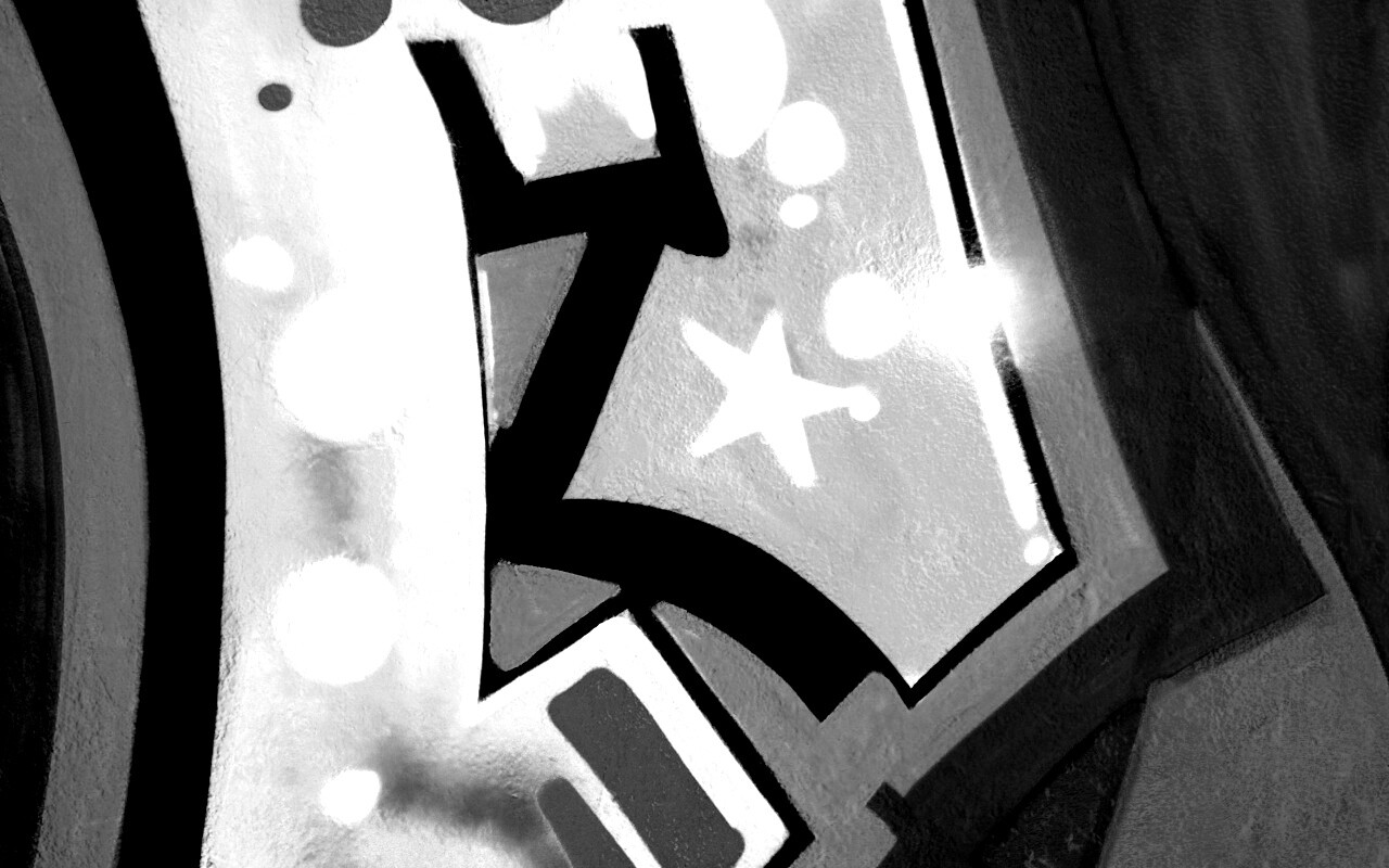 Блик на граффити обои