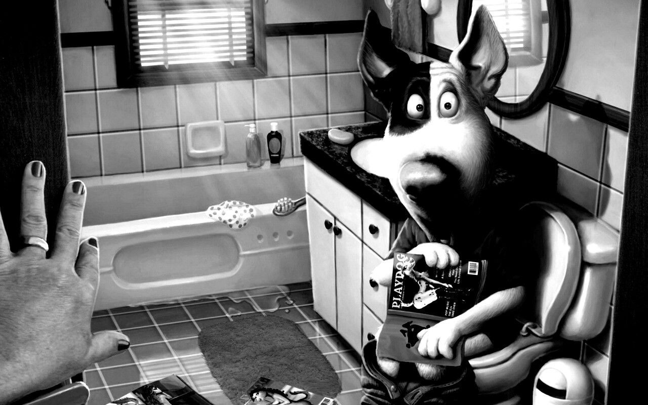 Мастурбирующий пес спалился обои