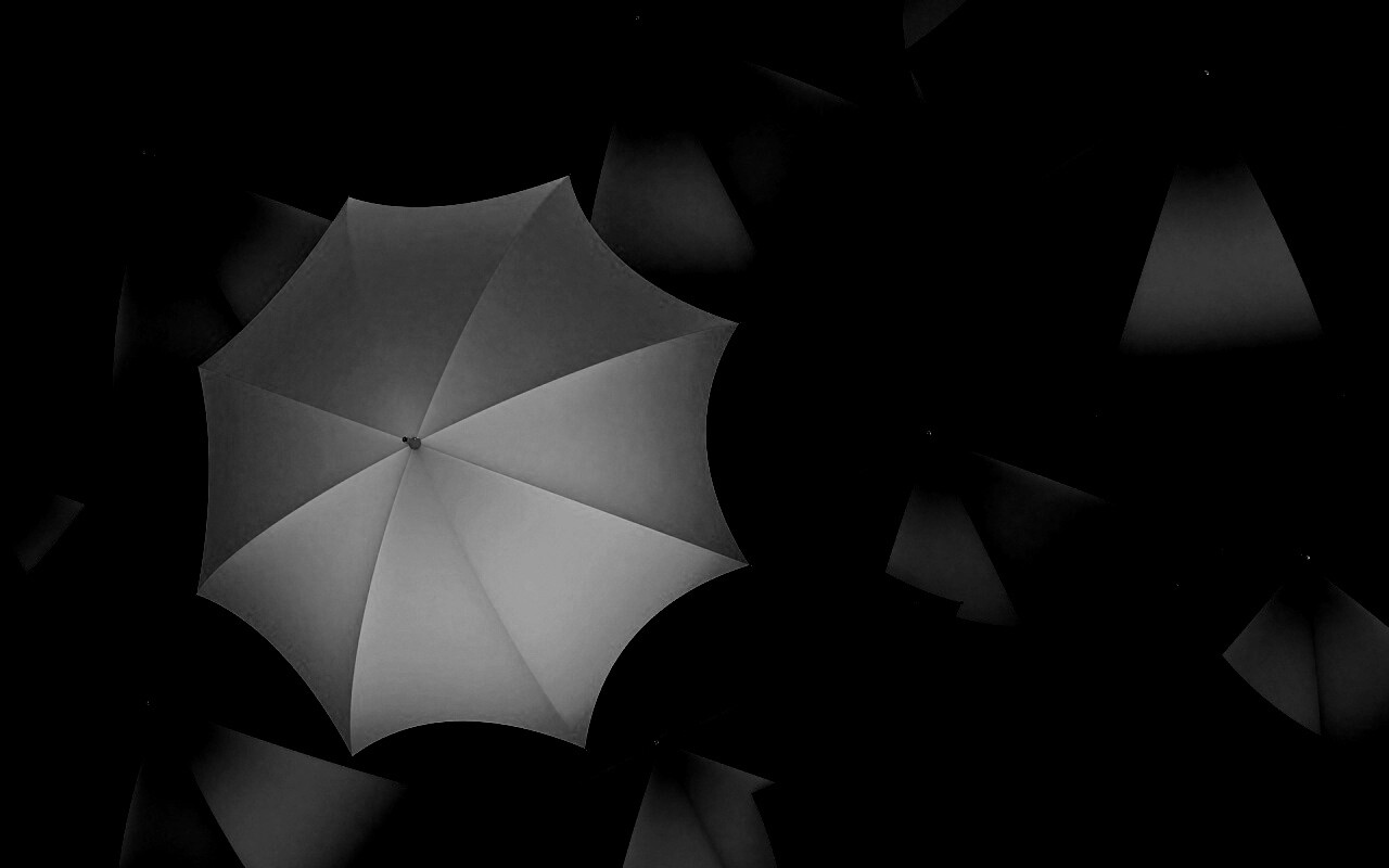 Жёлтый среди чёрных обои