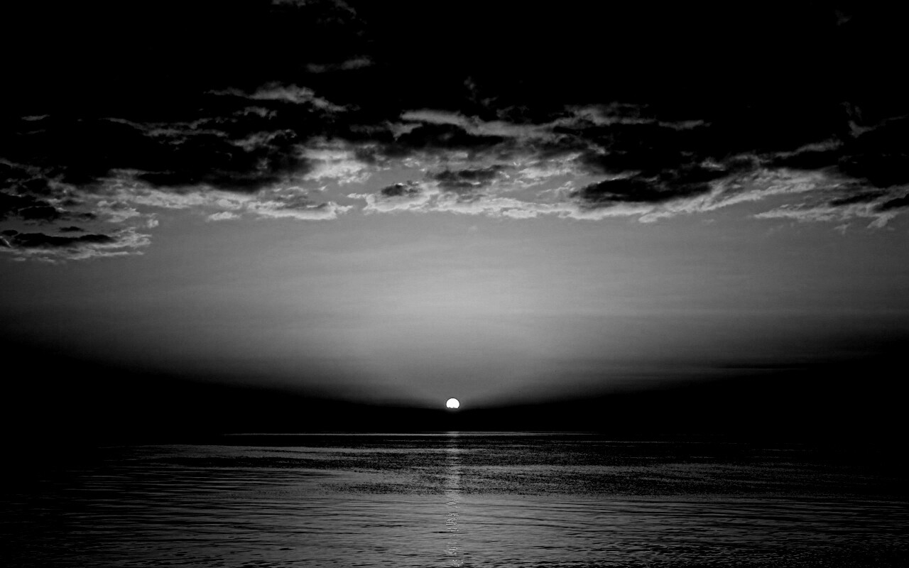 Багровый закат обои