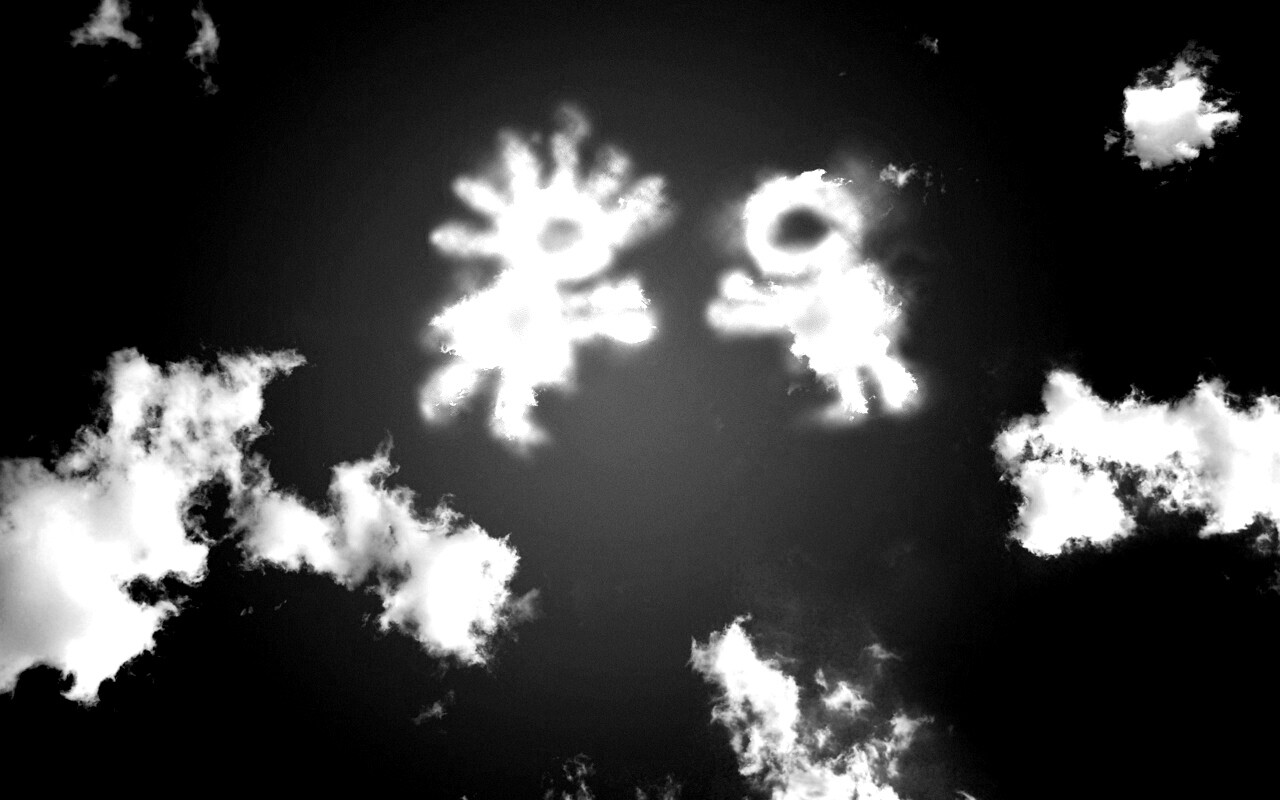 Фигуры из облакоа обои