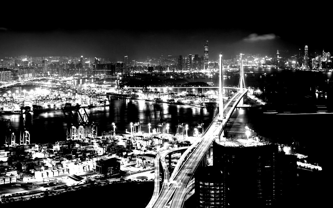 Ночная городская жизнь обои