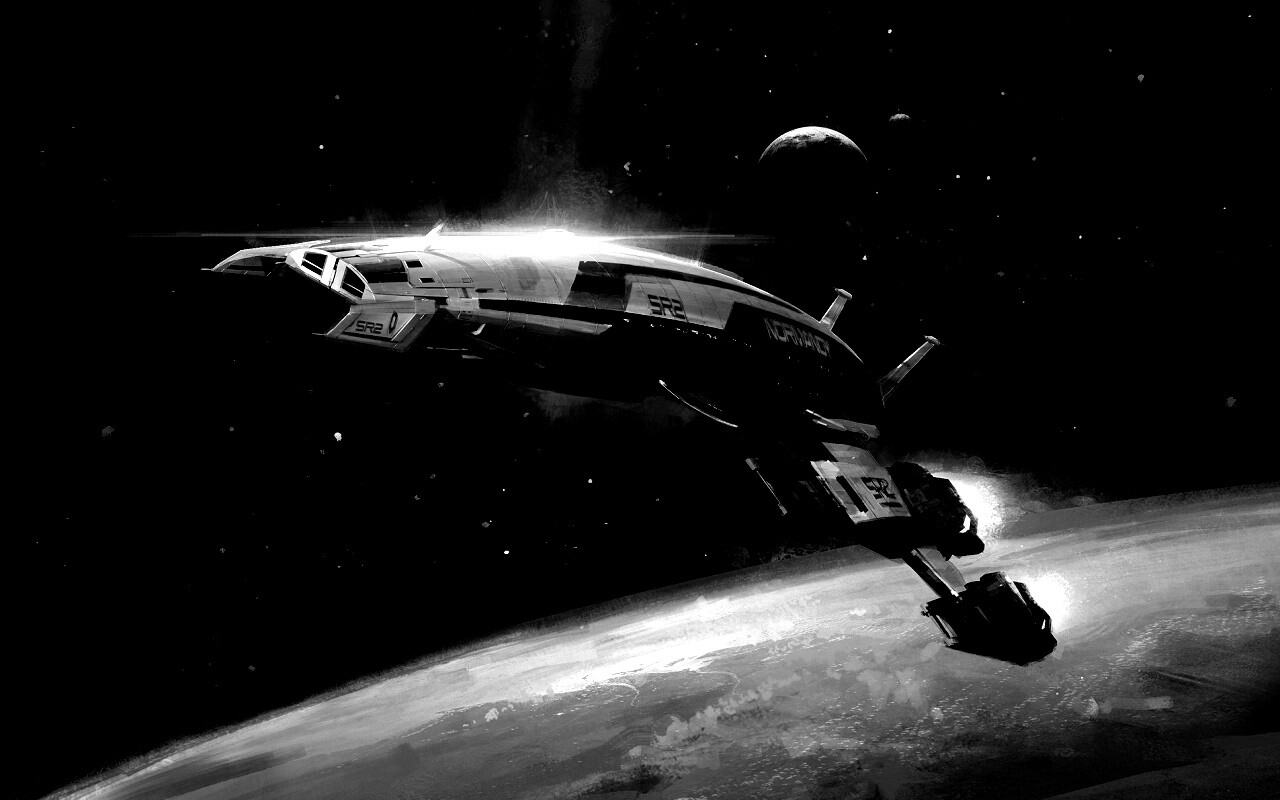 Корабль Normandy обои