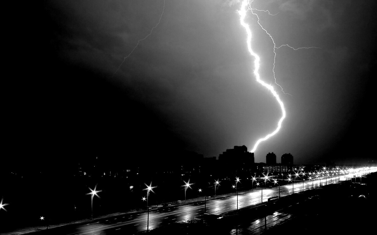 Молния обои