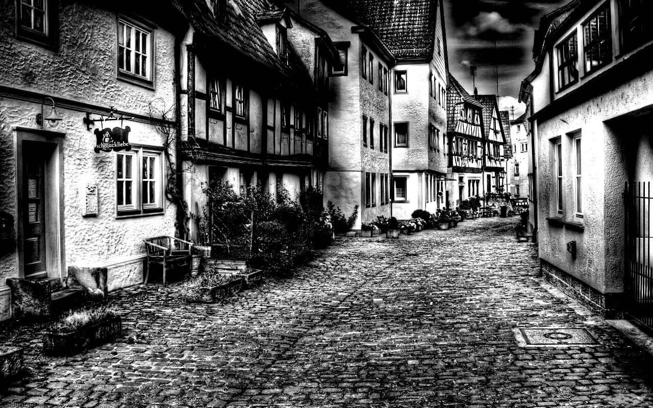 Старый городок обои