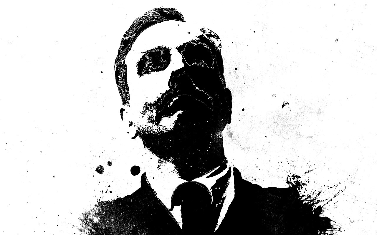 Мужчина в костюме обои