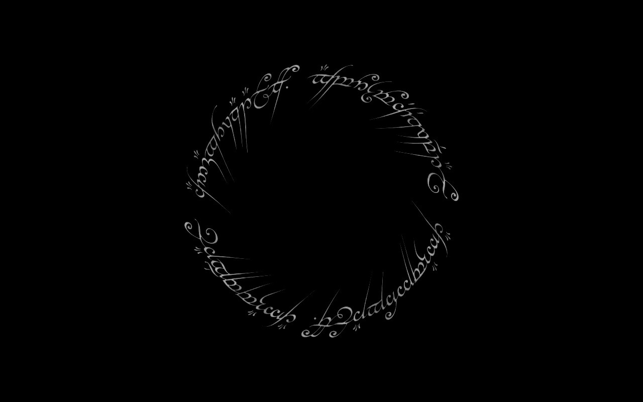 Кольцо всевластья - узор обои