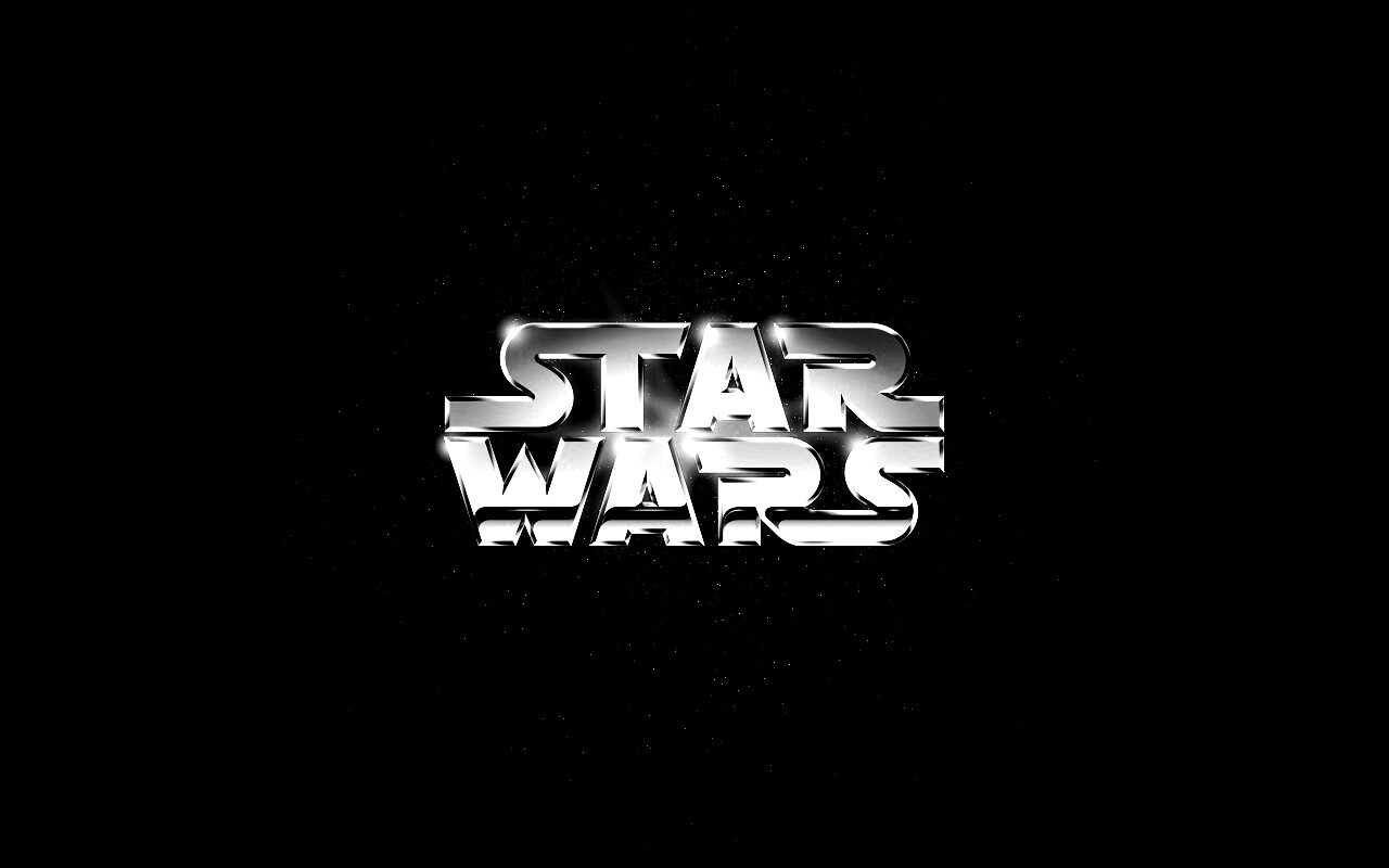 Золотой логотип Star Wars обои