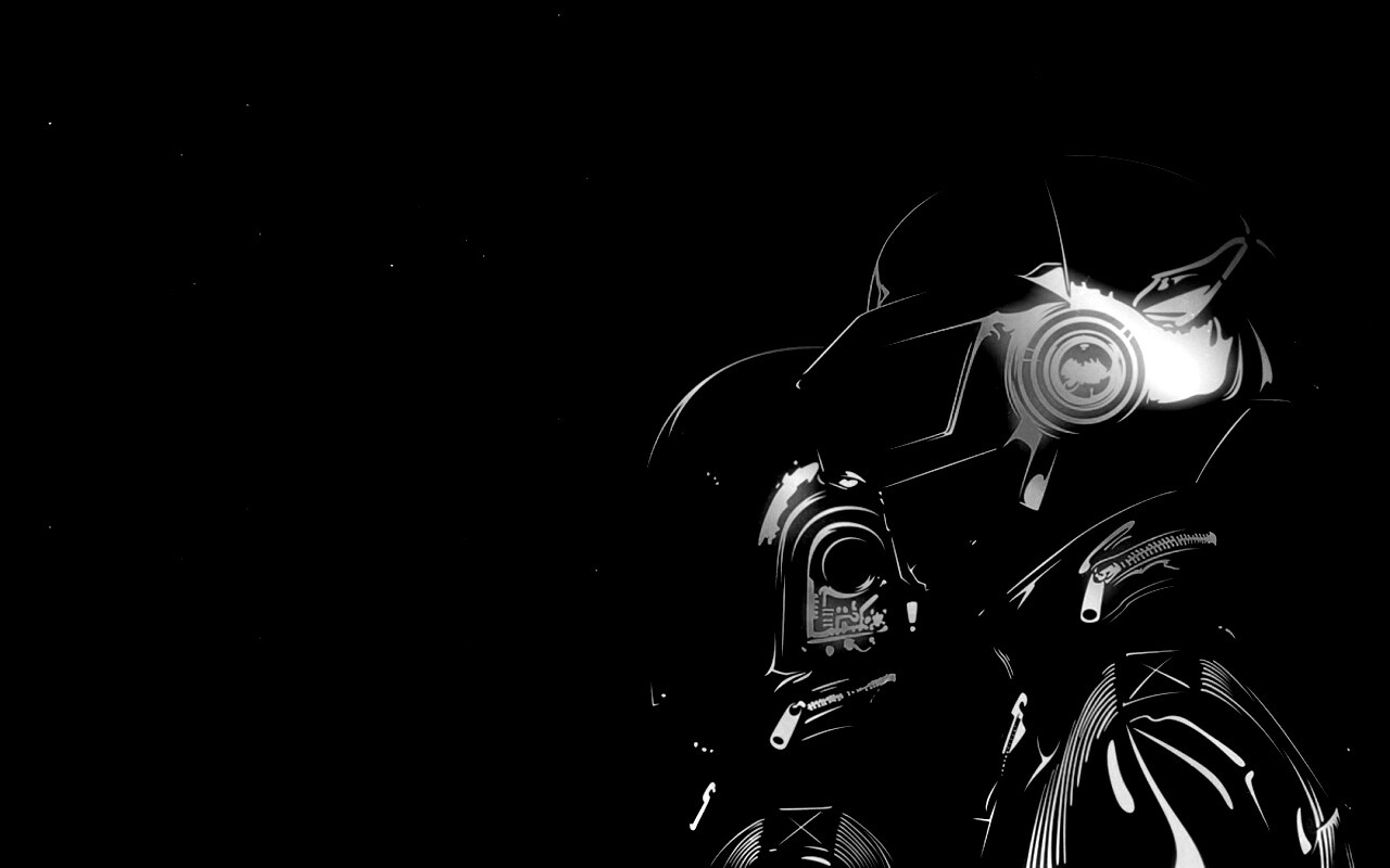 Яркий скетч Daft Punk обои