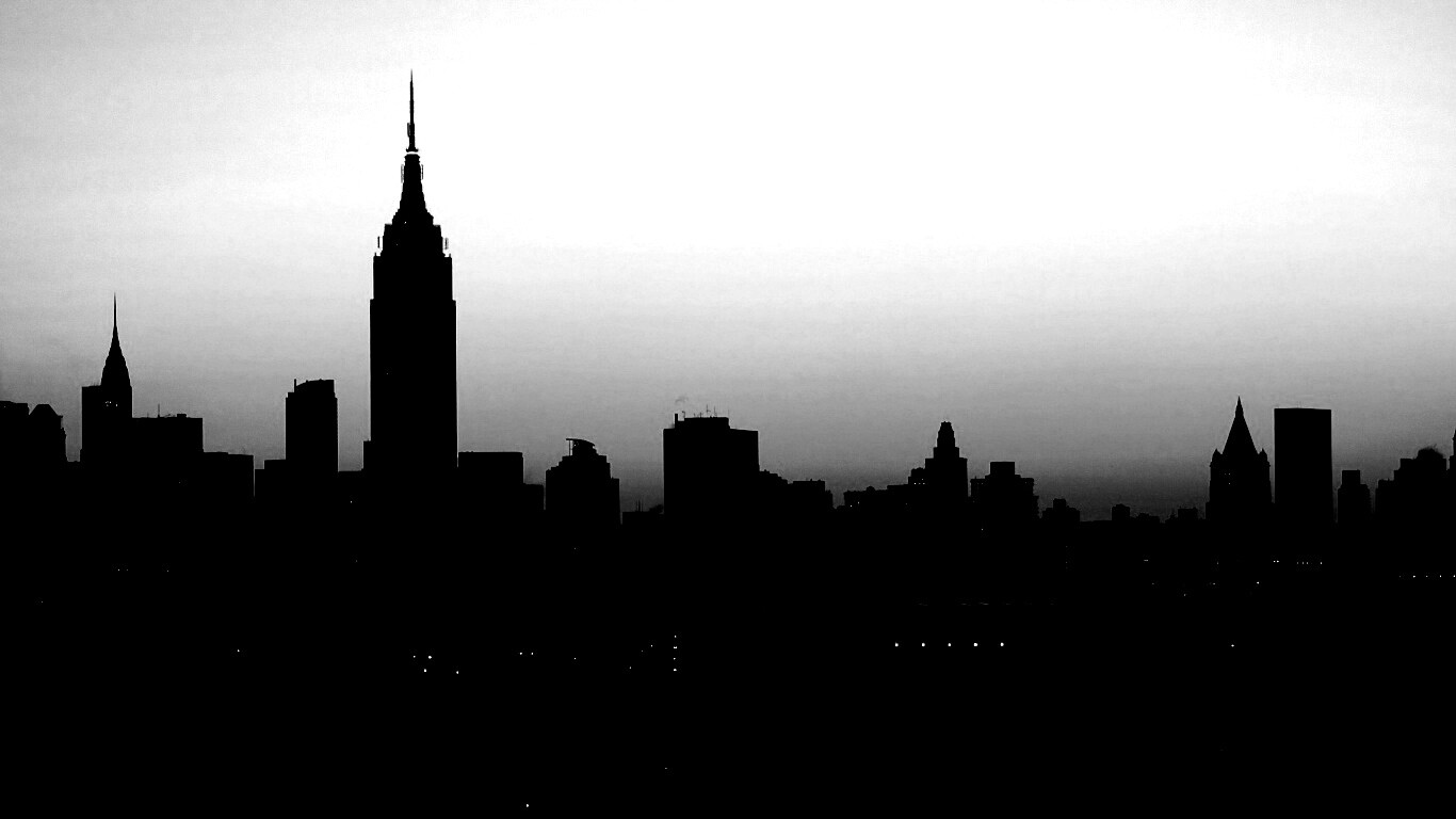 Утренний город обои