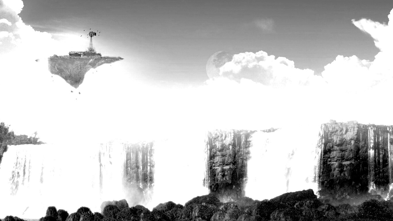 Ферма на летающем острове обои