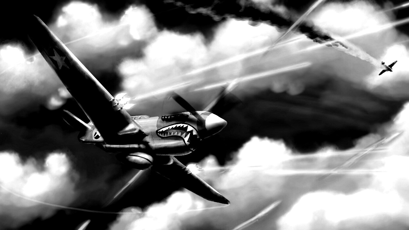 Истребитель акула обои