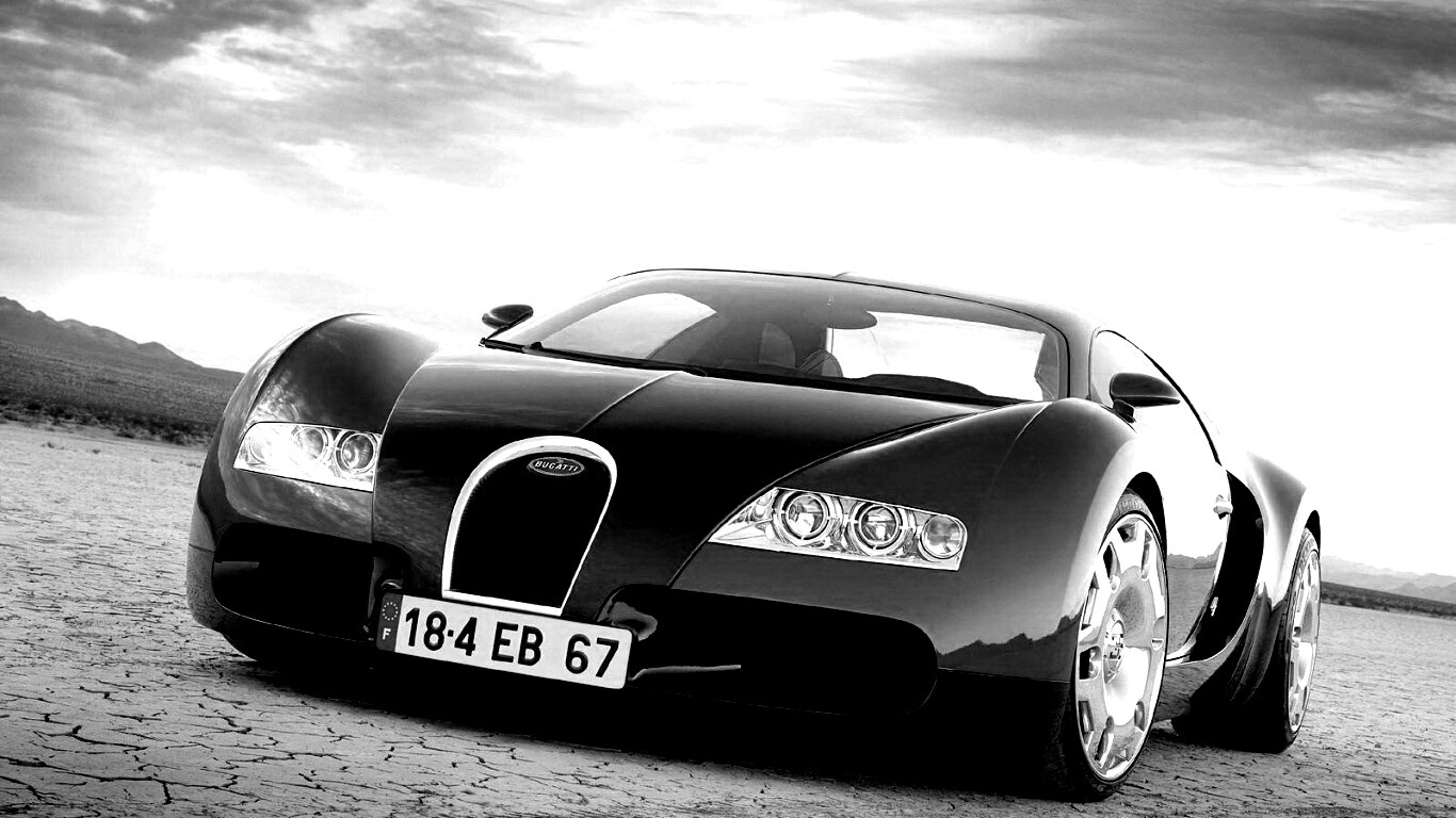 Бугатти в пустыне обои