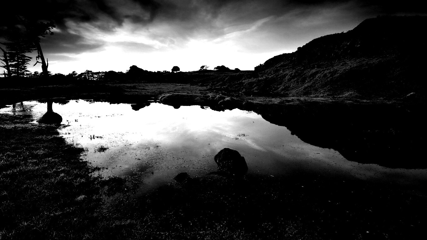 Затопленная долина в Новой Зеландии обои