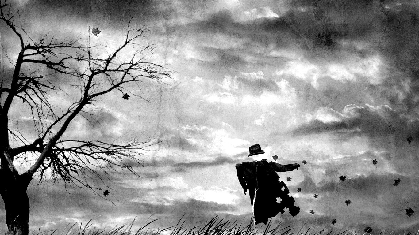 Забытое пугало обои