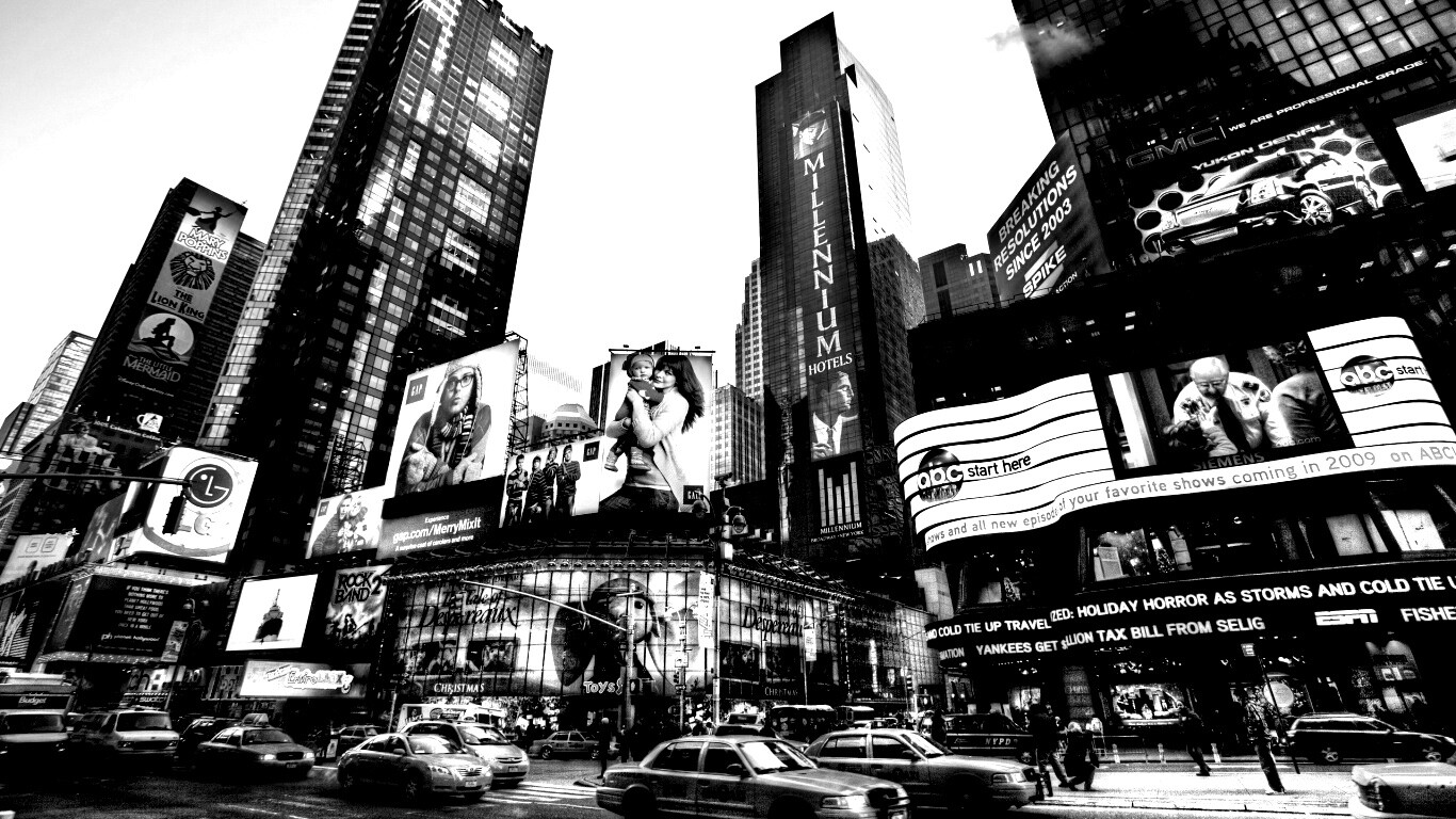 Улицы Нью-Йорка обои