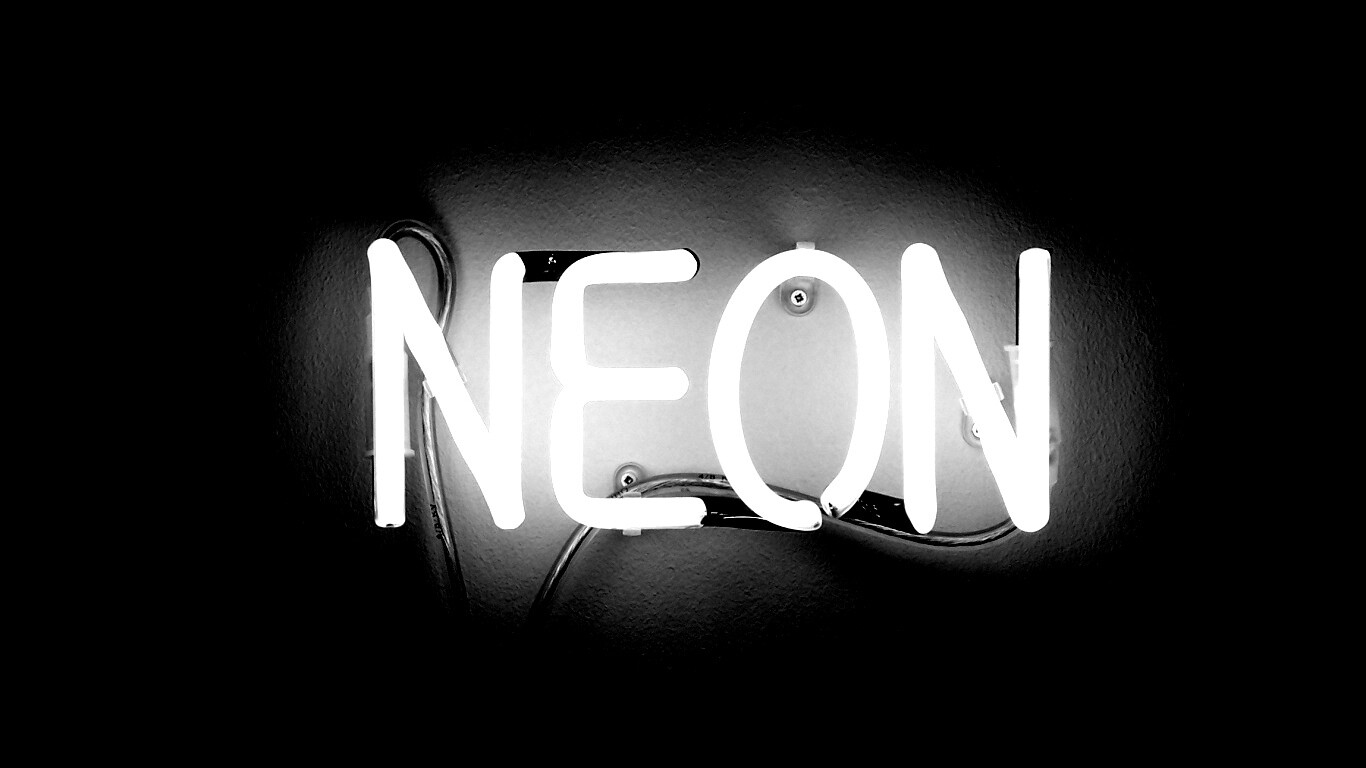 Неоновая надпись обои