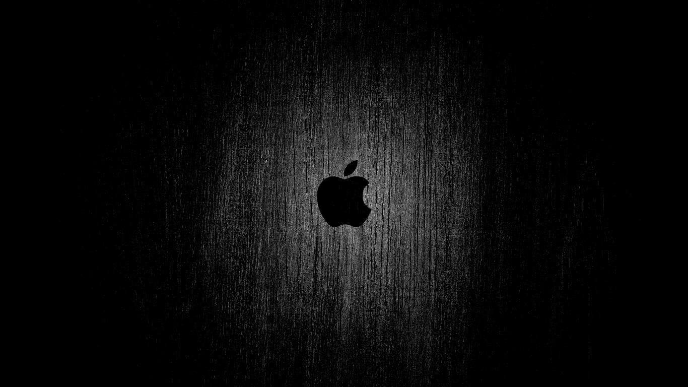 Логотип Apple на доске обои