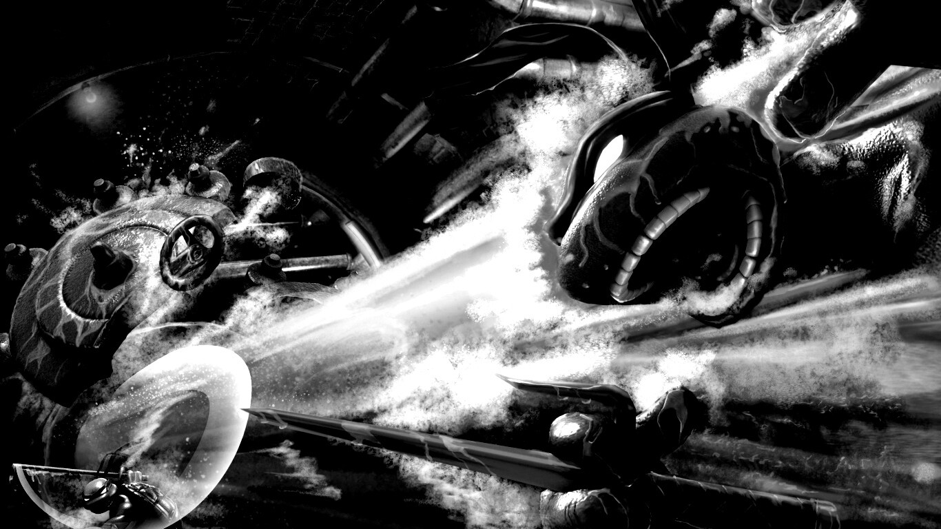 Рафаэля и Леонардо смывает водой обои