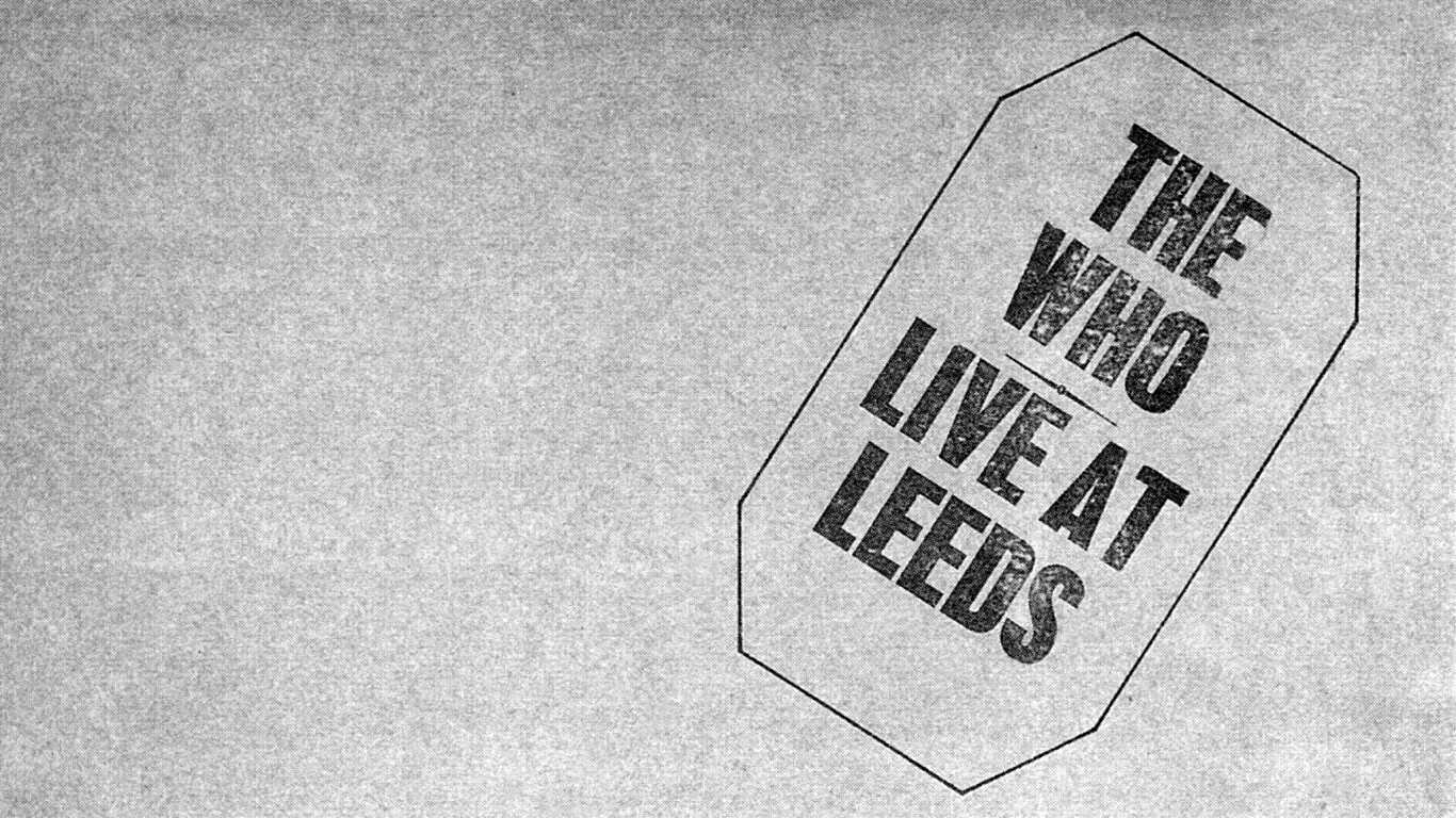 The who live at leeds обои