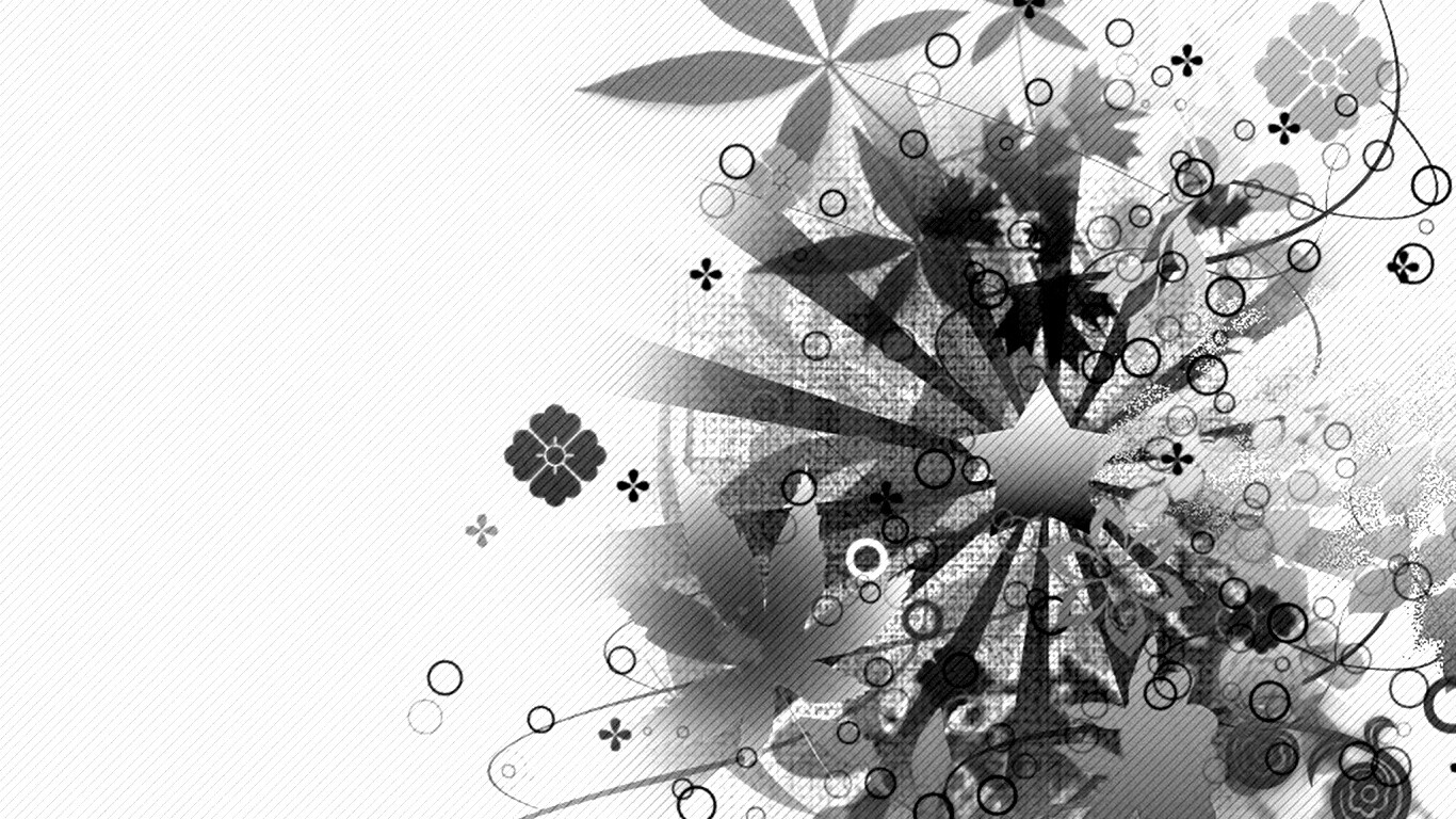 Звездно-листовая абстракция обои