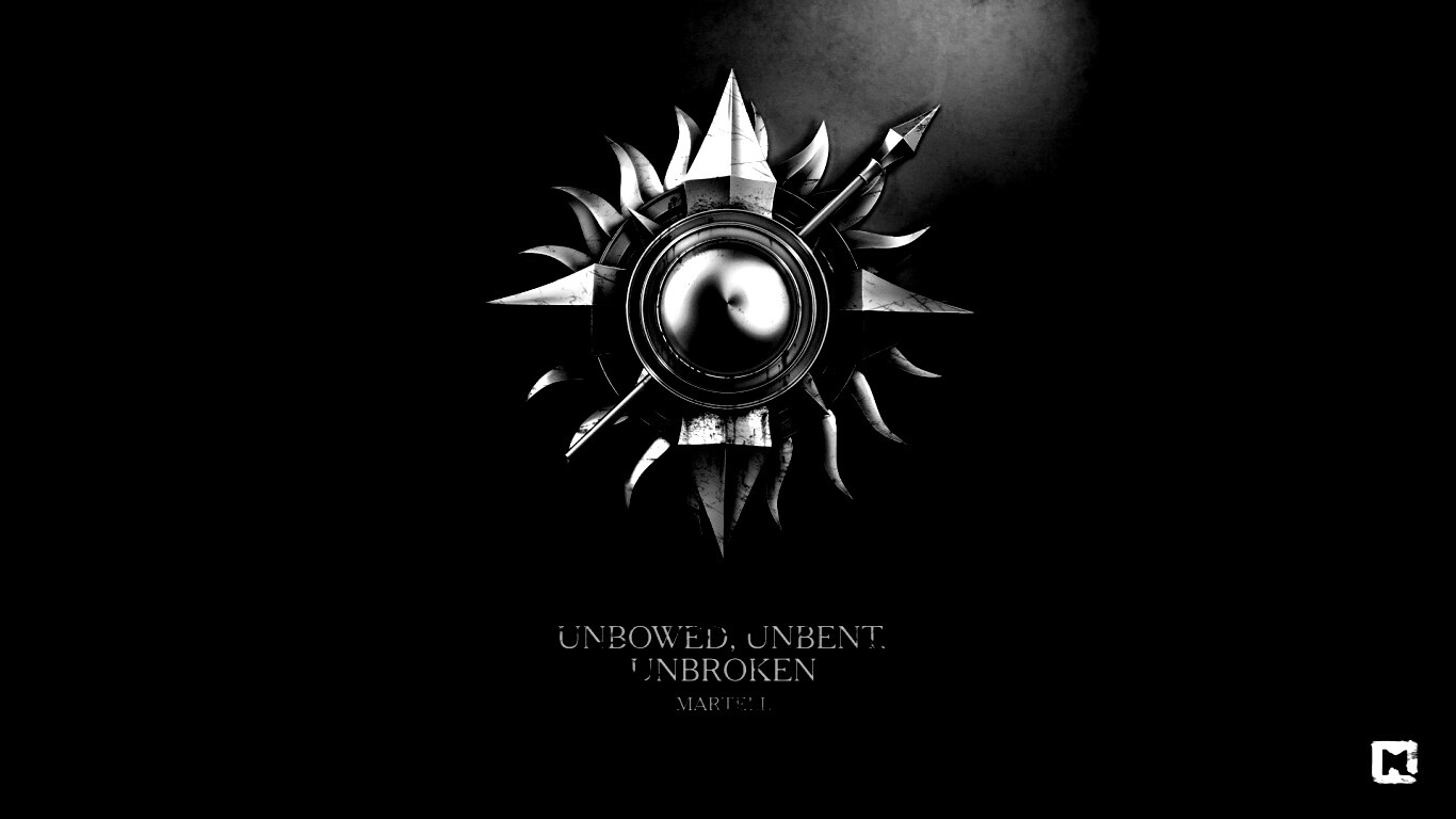 Металлический герб дома Мартелл обои