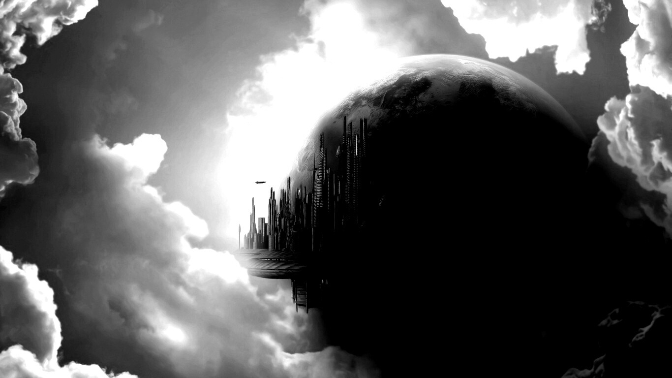 Небесный город обои