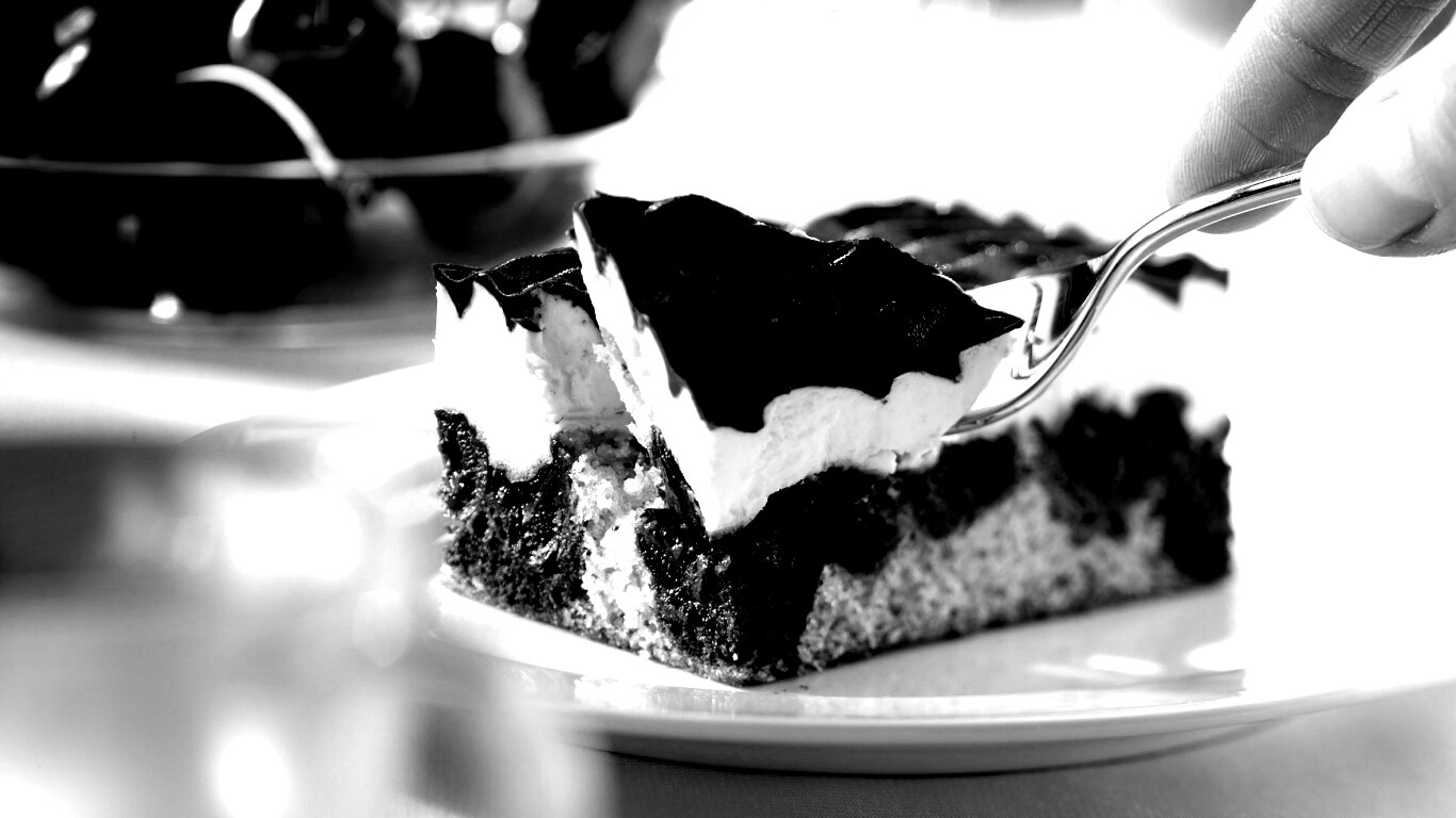 Вишневое пирожное обои