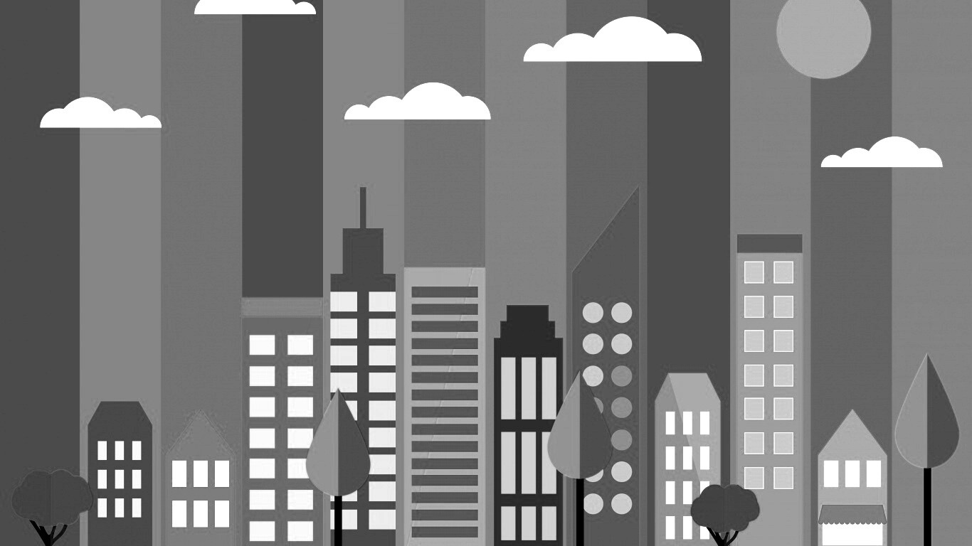 Векторный рисунок города обои