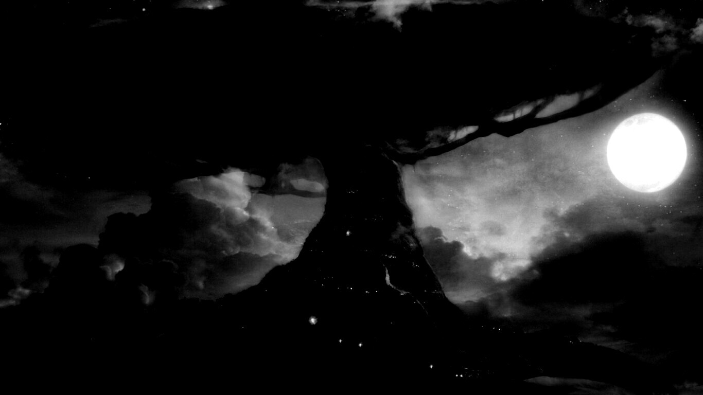 Дерево-город обои