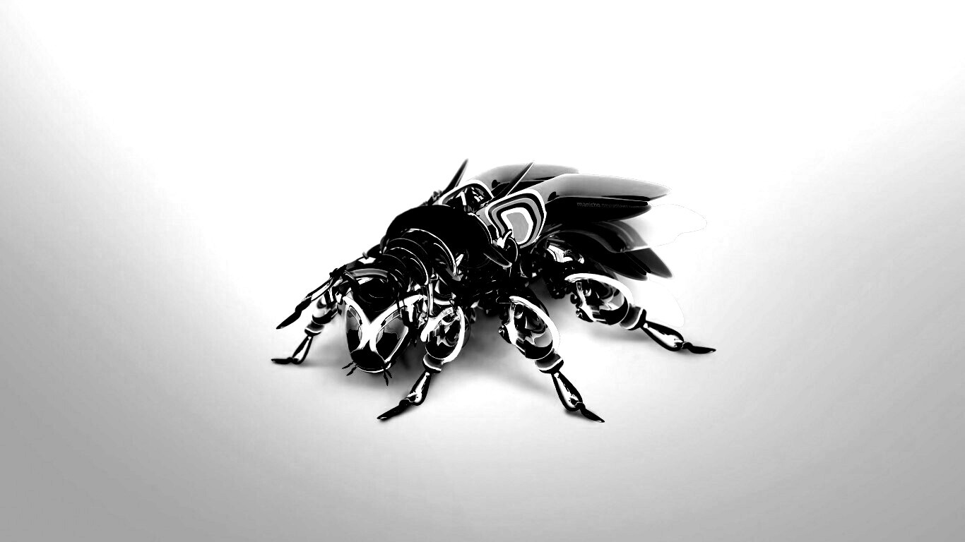 Кибер муха обои