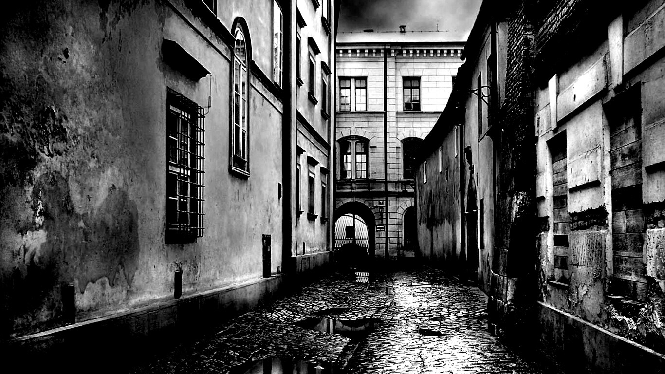 Проходной дворик обои