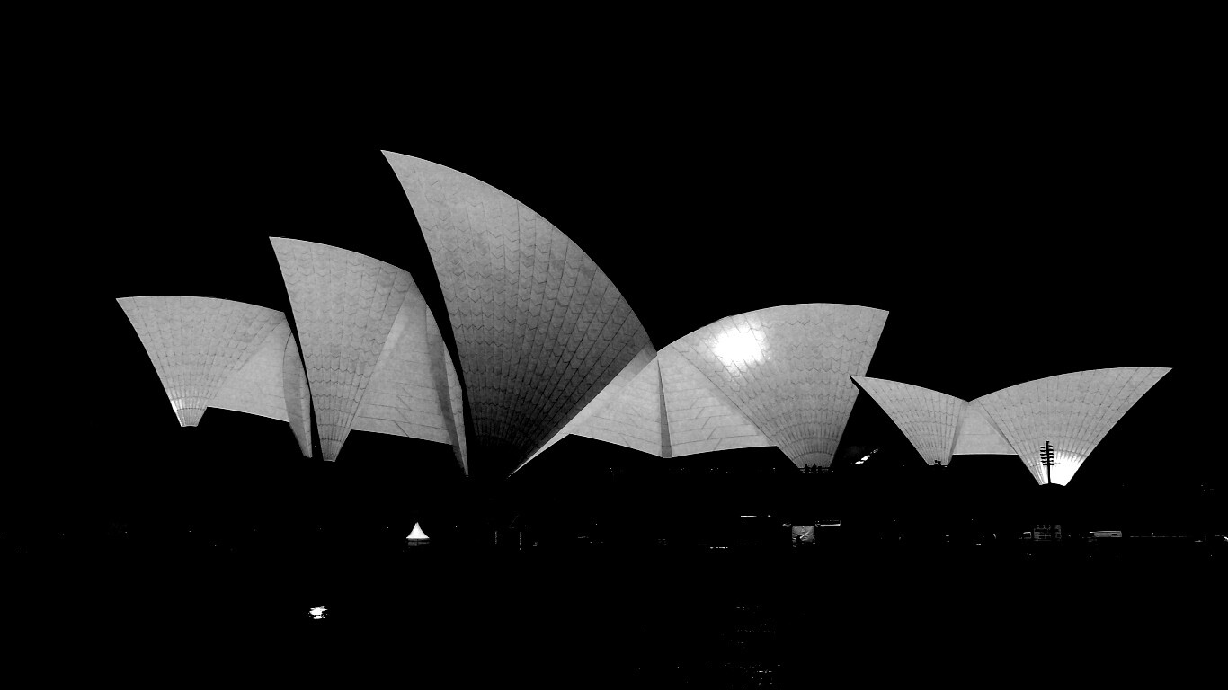 Здание оперного театра в Сиднее обои
