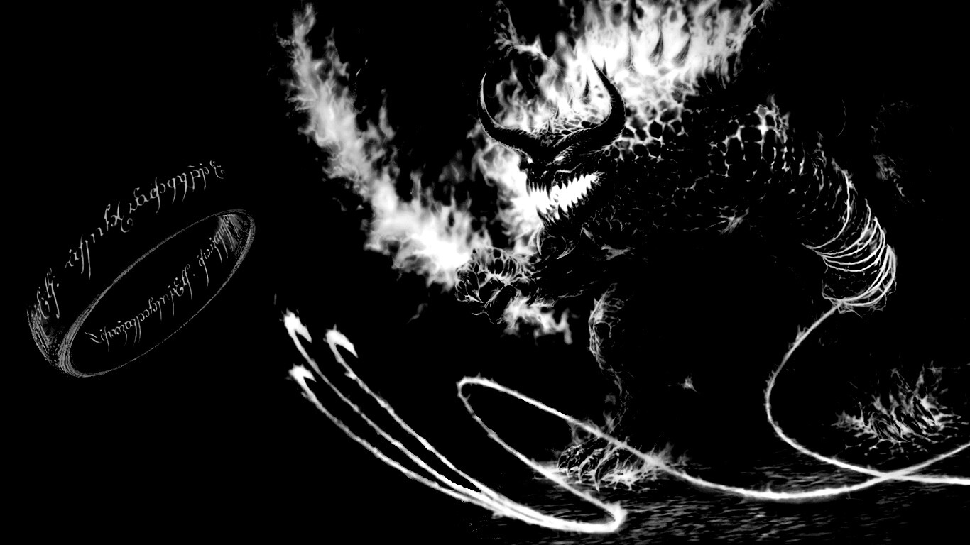 Балрог и Кольцо Всевластия обои