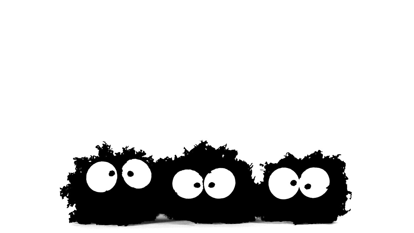 Кляксы с глазами обои