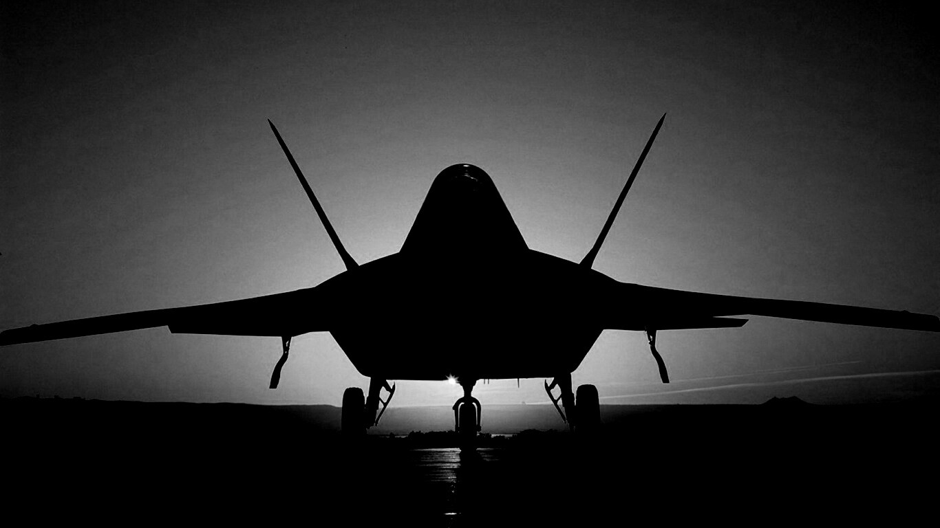 Истребитель F22 обои