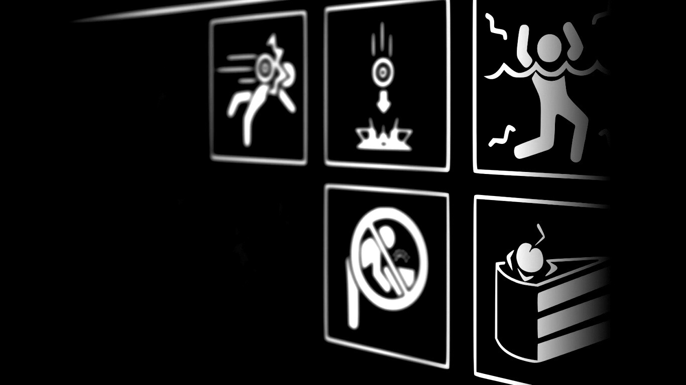 предупреждения Portal обои