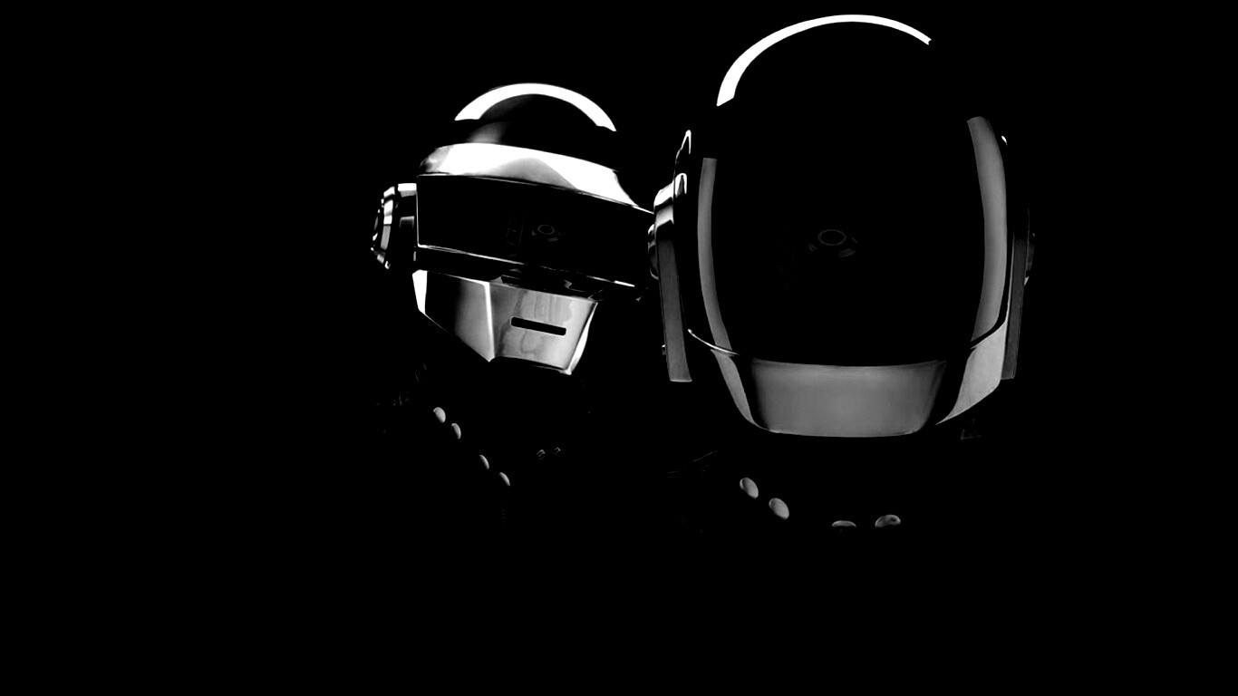 Daft Punk на темном фоне обои