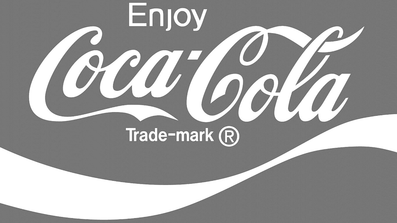 Оригинальный логотип Coca-Cola обои